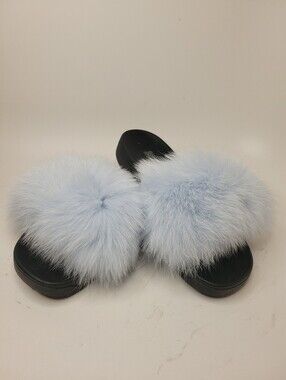 Soft Faux Fur Slide Sandals